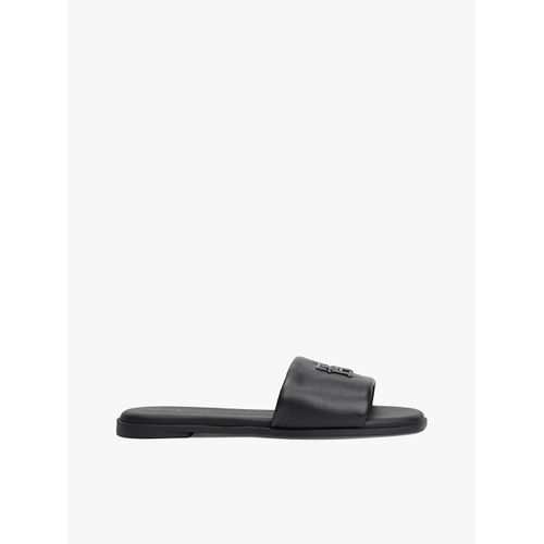 Mules En Cuir  Monogramme Th Th Logo Hardware Leather Mule/Black - 37