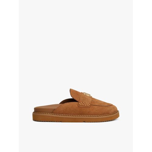 Mules En Daim Suede Closed Toe Mule/Summer Cognac - 41