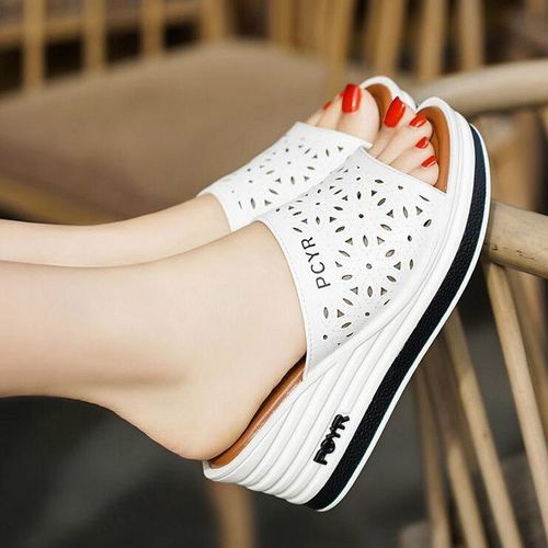 Mules Sexy Pour Femmes Tendance, Saison t 2020, Semelle paisse, Chaussures Universelles  La Mode Pour Intrieur Ou Extrieur, Claquettes, W02 - 38