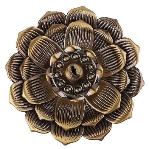 Multi Fonctionnel Lotus En Forme De Brleur D'encens Base Antique Cuivre Encensoir (Forme De Lotus Iii Bronze)
