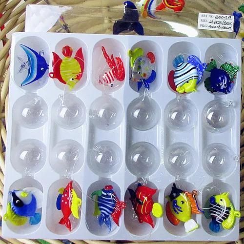 Multicolore - Statue D'animaux Marins Flottants En Verre, Fait  La Main, Figurines De Poisson  Bulles En Verre, Ornements De Dcoration D'aquarium, Pendentif, Accessoires