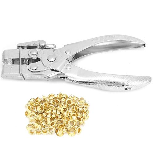Multifunction Double Using Steel Manual Hole Punching Pliers Hand Tool With 100pcs Buttons