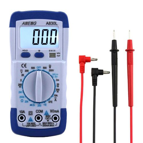 Multimtre Numrique Portable A830ll, Ampremtre, Voltmtre, Testeur De Courant, Lcd