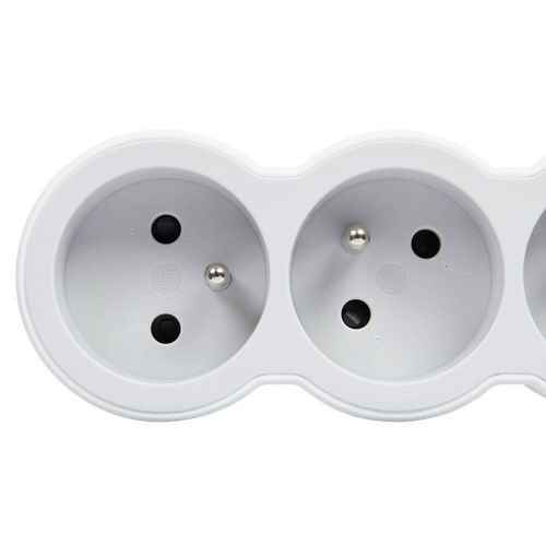 Multiprise Legrand Fb 5x2p+T Standard 1.5m Blanc-Gris