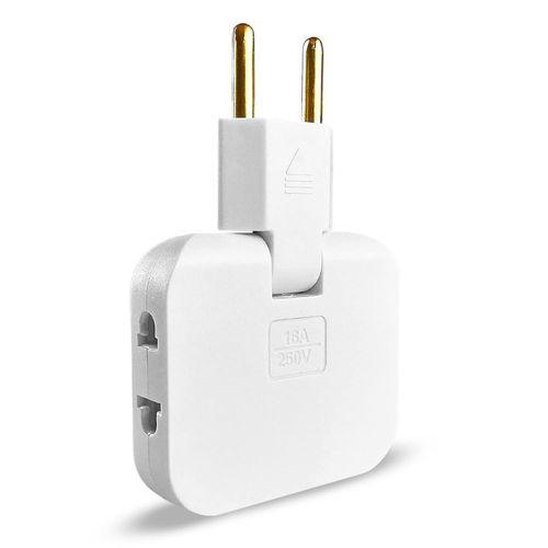 Multiprise Plate Derriere Meuble Avec 3 Prises - Prise Plate Avec Connexion Pivotante  180 - Multiprise Murale Avec Adaptateur Eu-Us - Prise Multiple 16a / 250v - Multiprise Extra Plate