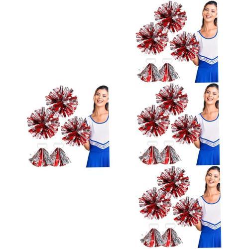 Multix4pcs 16 Pcs Pompons De Boule De Fleur De Cheerleading Pour Le Sport Pompons De Poche Pompons De Joie Pompons De Joie Pompons De Pom-Pom Girl Pompons De Pom-Pom Girl Pompons De Joie