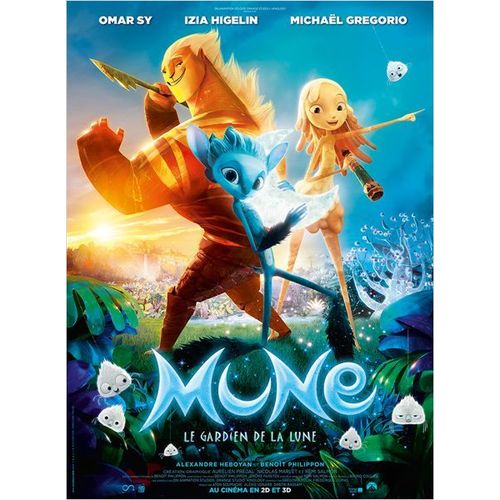 Mune Le Gardien De La Lune - Veritable Affiche De Cinma Plie - Format 120x160 Cm - De Benot Philippon, Alexandre Heboyan Avec Omar Sy, Michael Gregorio, Iza Higelin - 2015
