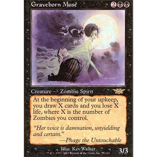 Muse Ne Des Tombes  ( Graveborn Muse ) - Magic Mtg
