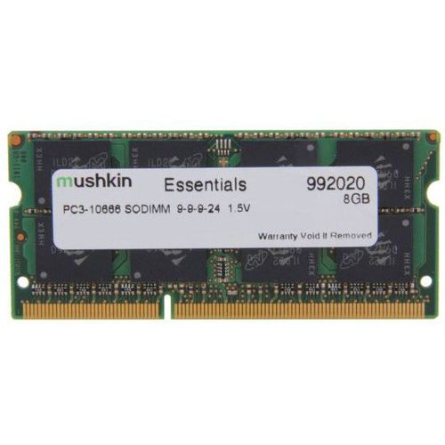 Mushkin Mmoire pour ordinateur portable Mushkin DDR3 SO-DIMM 8GB 1333-9 Essent (1 x 8GB, 1333 MHz, RAM DDR3, SO-DIMM), Mmoire vive