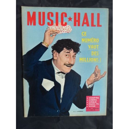 Music Hall 39 Coquatrix Cherrier Medrano /Brel /M Lanza /Vlady/Brassens