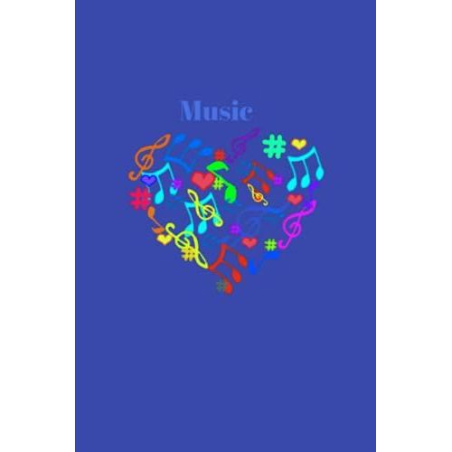 Music & Lyric Notebook: Journal Lined Paper And Staff Maniscript Pages   de Schulz, melissa  Format Broch 