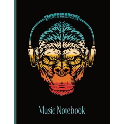 Music Notebook: Blank Sheet Music Composition Book | Music Staff Paper | 12 Staves | Large Format | 8,5