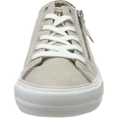 Mustang Low Top Side Zip Femme Baskets Dcontract Gris Clair - 37