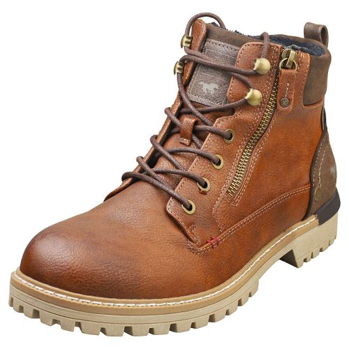Mustang Side Zip Low Heel Homme Bottes Dcontract Cognac - 45