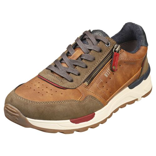 Mustang Side Zip Sneaker Homme Baskets Marron Clair - 41