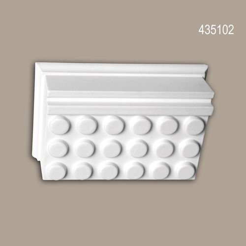 Mutule Profhome 435102 Moulure Exterieure lement Dcorative lment De Faade Design Intemporel Classique Blanc
