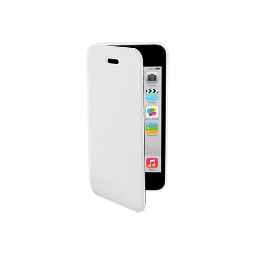 Muvit Easy Folio - tui  Rabat Pour Tlphone Portable - Blanc, Translucide