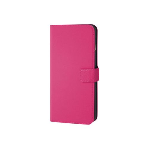 Muvit Wallet Folio - tui  Rabat Pour Tlphone Portable - Polycarbonate, Imitation Cuir - Rose