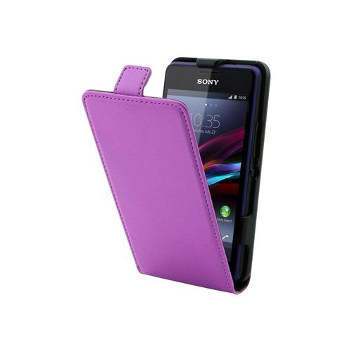 Muvit Mfx Slim - tui  Rabat Pour Tlphone Portable - Polyurthane, Polycarbonate - Blanc - Pour Sony Xperia E1