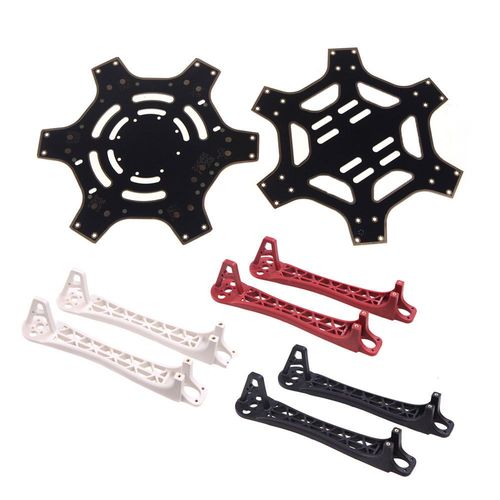 Mvi F550 Quadrirotor Multirotor Hexacopter Kit Cadre Pour Dji Kk Mk Mwc Partie Noir + Rouge + Blanc