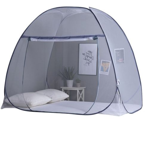 Mvi Moustiquaire En Deux Parties 180 Cm Moustiquaire Pliable Filet De Tente De Lit Repulsif En Polyester