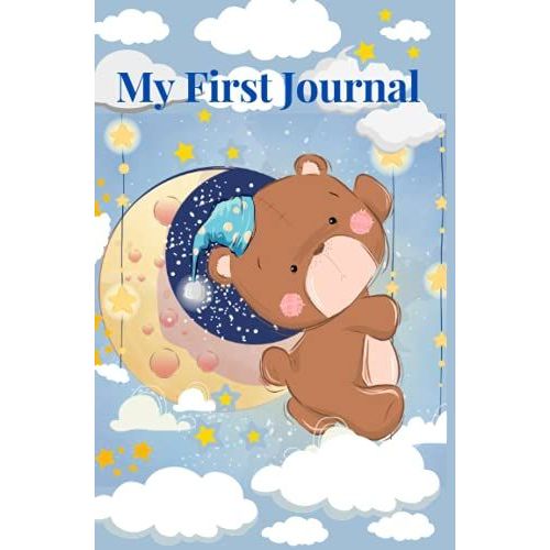 My First Journal: Boy Journal, My First Journal Diary For Children Age 4-8, Cute Teddy Bear Cover And Colorful 50 Pages With Animals (Coloring Books)   de Mendoza, Rita  Format Broch 