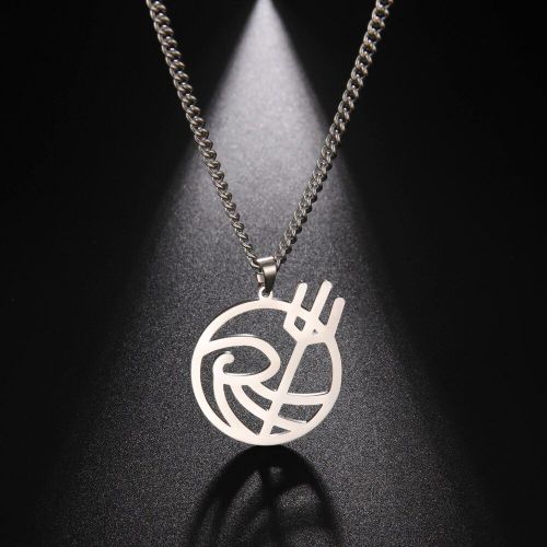 My Shape Collier Avec Pendentif Rond En Forme De Harpon Pour Homme, Bijou En Acier Inoxydable, Punk,  La Mode