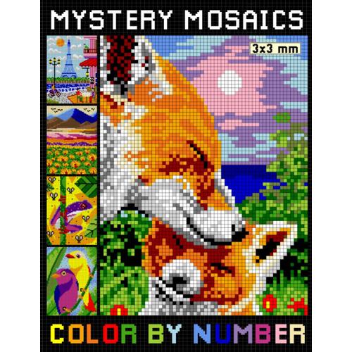 Mystery Mosaics Color By Number: Easy Fun Mosaic Coloring Pages Of Flowers Nature Landscapes Animals Patterns For Relaxation And Stress Relief (Pixel Art Color By Number Book For Adults)   de bondu, gollu  Format Broch 