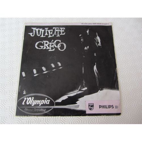 N 3  L'olympia : La Rue - Tu Me Dirais - Les Cloches - Dieu Est Ngre - Chanson Pour L'auvergnat - Sir Jack L'eventreur - Etc... - Juliette Grco