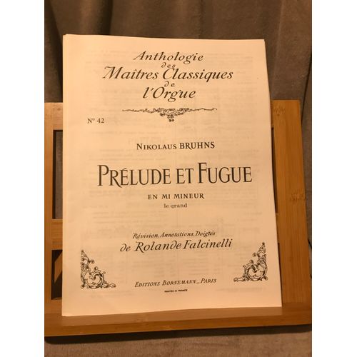 N. Bruhns Prlude Fugue Mi M. Grand Partition Orgue Anth. Bornemann Falcinelli