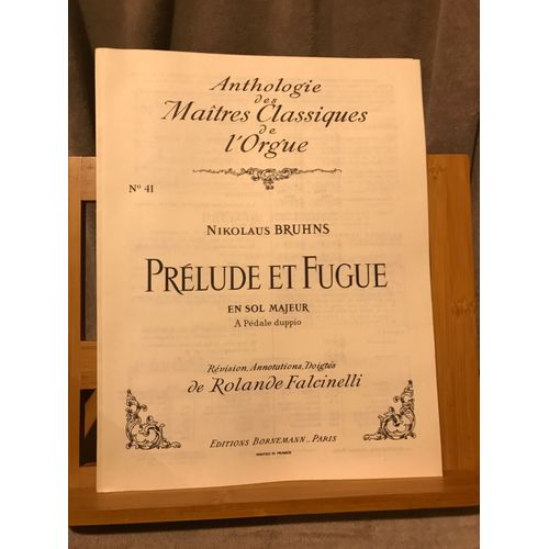 N. Bruhns Prlude Fugue Sol Majeur Partition Orgue Anth. Bornemann Falcinelli