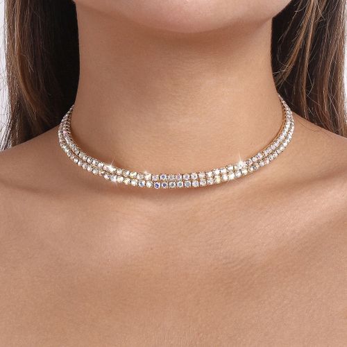 N10304 Collier Hong Kong Griffe Chane Range Diamant Gomtrique lgant Collier Collier Cratif Lvn5181