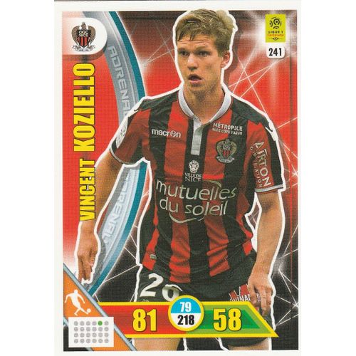 N241 - Carte Panini Adrenalyn Xl Foot 2017 / 2018