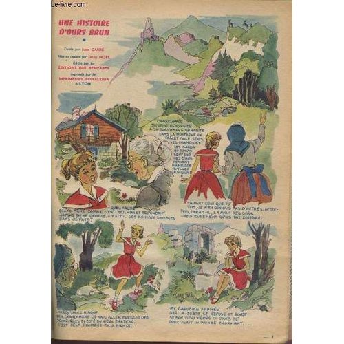 N44 - 1er -6-1955 (Juin 1955) - Journal Capucine Pour Jeunes Demoiselles Et Petits Garcons : Une Histoire D Ours Brun Conte Par Jean Carr - Mise En Couleur Par Dany Nol - Nine Et Rip De Chriss -(...)   de COLLECTIF 