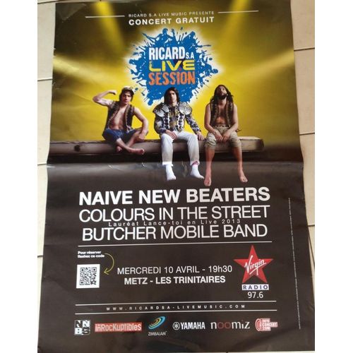 Naive New Beaters - Affiche Musique / Concert / Poster