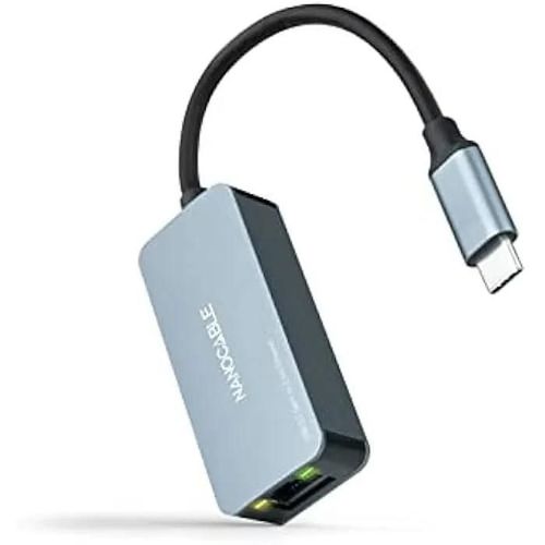 NANOCABLE 10.03.0410 - Convertisseur USB-C 3.2 GEN1 vers Ethernet 2.5G, Adaptateur USB-C 3.2 GEN1 vers Ethernet 2.5G, Botier