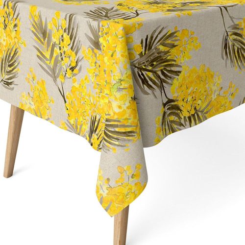 Nappe Anti-Taches Pour Table Rectangulaire Taille 200 X 140 Cm-Nappe Anti-Taches Au Toucher Extra Douce Et Impermable,Couleur Beige