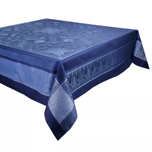 Nappe Carre Antitache Coton & Autres Fibres Bleu 174x174 Cm