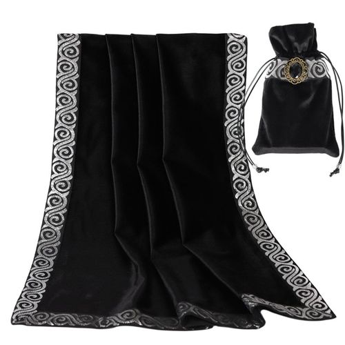 Nappe De Jeu De Socit En Velours, Tissu De Divination D'autel De Haute Qualit, Avec Sac De Carte Oracle D'astrologie De Sorcire