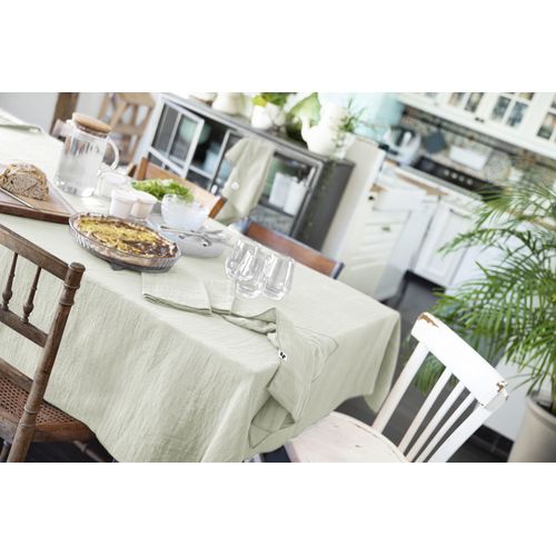 Nappe Rectangle 150x250 Cm Gaze De Coton Gaa Vert D'eau