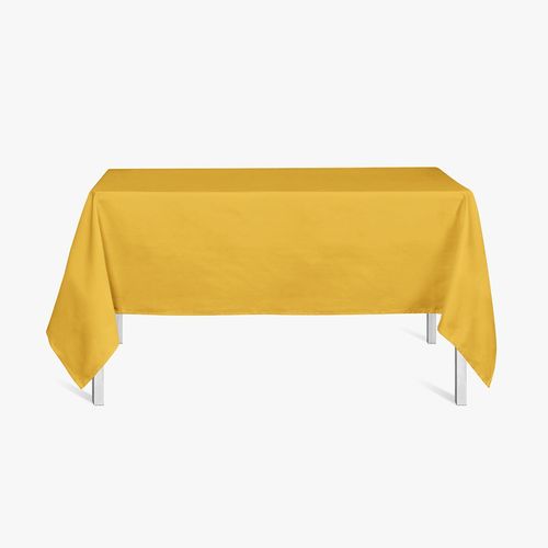 Nappe Rectangulaire Coton 140x240 Uni Jaune