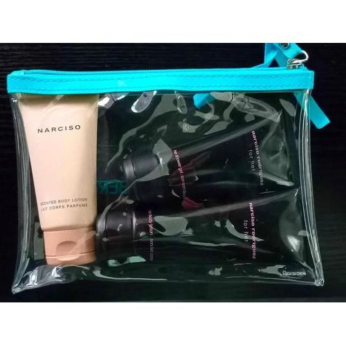 Narcis O Lot Lait De Corps *2 + Gel Douche + Trousse Trousse + Gel Douche 50ml + Lait De Corps 75ml + Lait De Corps 75ml