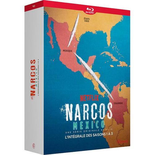 Narcos : Mexico - L'intgrale Des Saisons 1  3 - Blu-Ray de Josef Kubota Wladyka