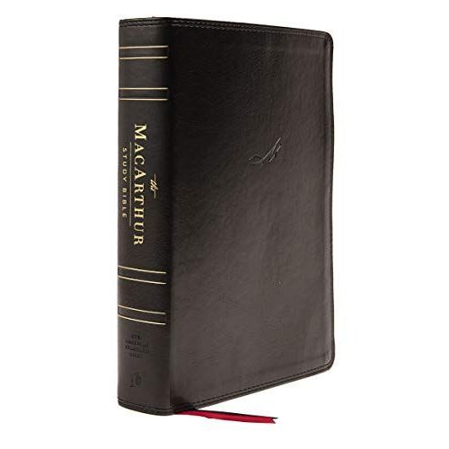 Nasb, Macarthur Study Bible, 2nd Edition, Leathersoft, Black, Thumb Indexed, Comfort Print    Format Cuir 