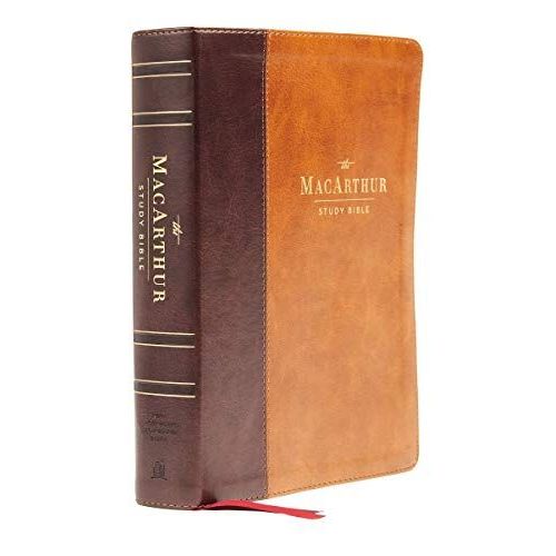 Nasb, Macarthur Study Bible, 2nd Edition, Leathersoft, Brown, Thumb Indexed, Comfort Print    Format Cuir 