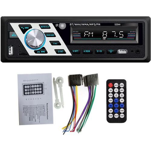 NC Autoradio Bluetooth 24V Voiture/Camion Audio 1 Din Lecteur stro de Voiture Mains Libres AUX Interface ISO AI Contrle.[Z527]