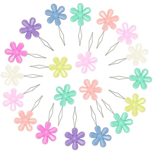 Needle Threader Set, 20pcs Couture Threader, Flower Threader, Colorful Needle Threader Kit, Random Color