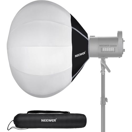 NEEWER Softbox Lanterne 65cm, Diffuseur de lumire 360  Dgagement Rapide, Support Bowens avec Alliage de Nylon pour lumires vido LED Continues RVB CB60 CB60B CB200B MS60B MS60C MS150B, NS26L