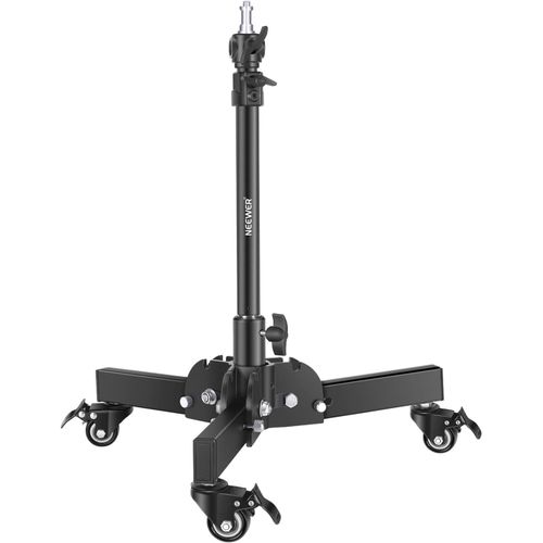 NEEWER Support d'clairage  Usage intensif avec roulettes,Hauteur maximale du trpied Pliable de 2,4 Pieds pour Les Prises de Vue  Faible Angle ou sur Table,Support d'clairage pour bote  lumire