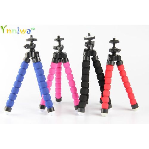 ngre - Nouveau Rouge Noir Bleu Flexible Mini Trpied Portable support pieuvre Support de Monopode Pour Tlphone Portable Camra Camscope